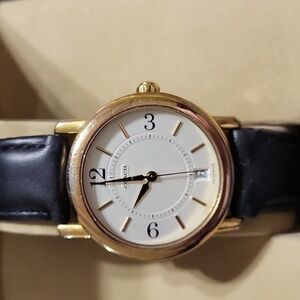 Classic Coach men's watch, 36mm, Gold plated case.